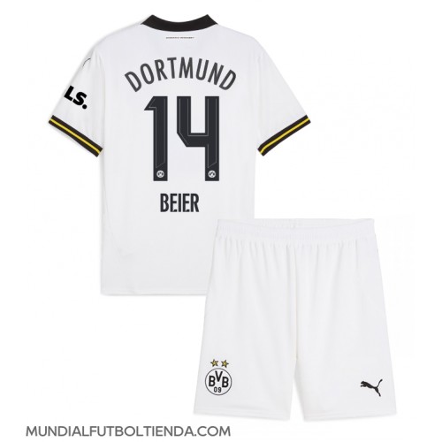 Camiseta Borussia Dortmund Maximilian Beier #14 Tercera Equipación Replica 2024-25 para niños mangas cortas (+ Pantalones cortos)